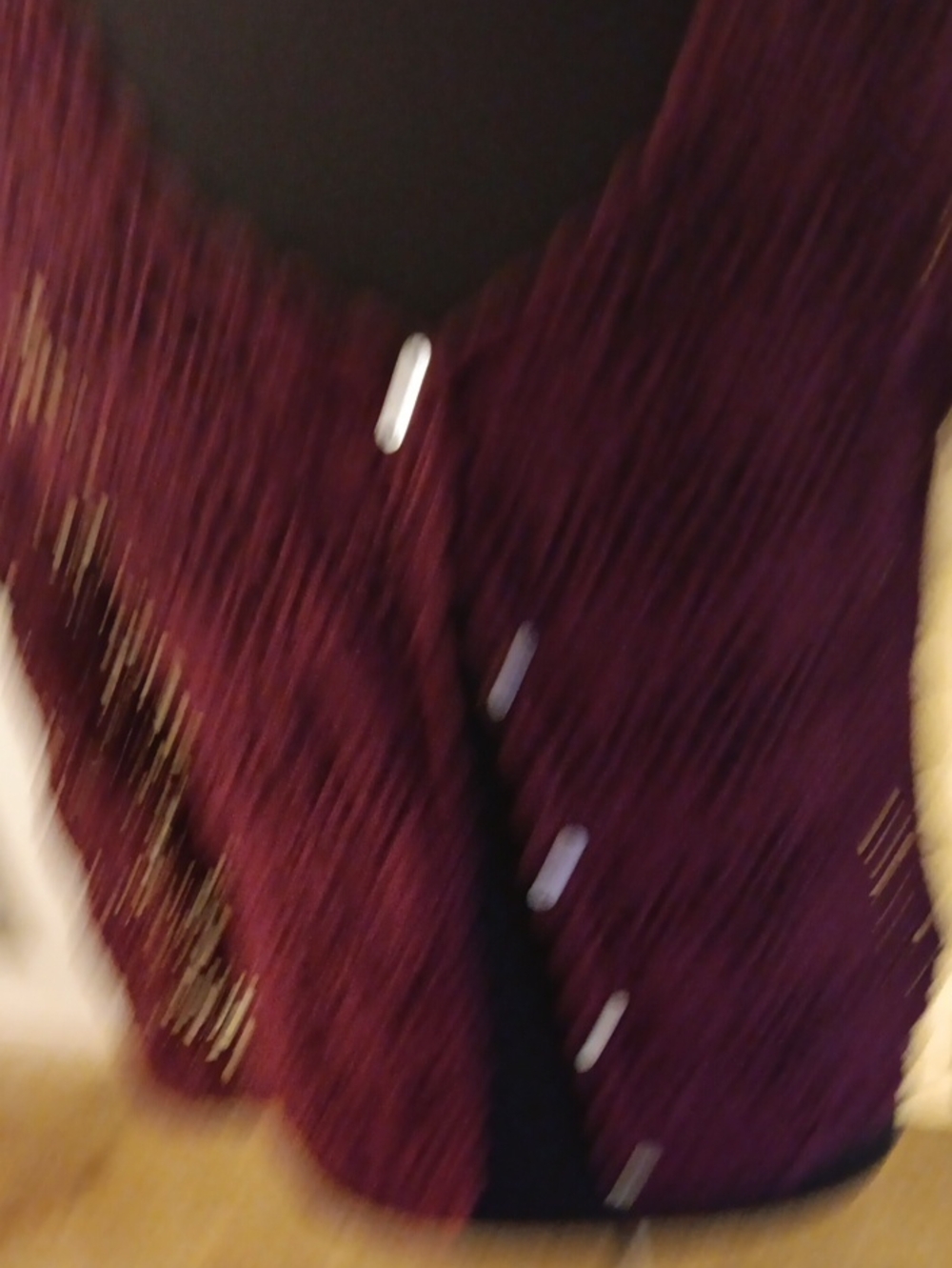 Newport Burgundy Ribbed Button-Front Cardigan Vest